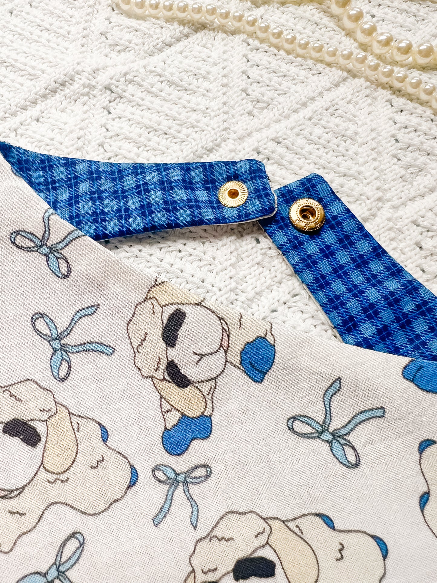 Classic Blue Lamb Dog Bandana,