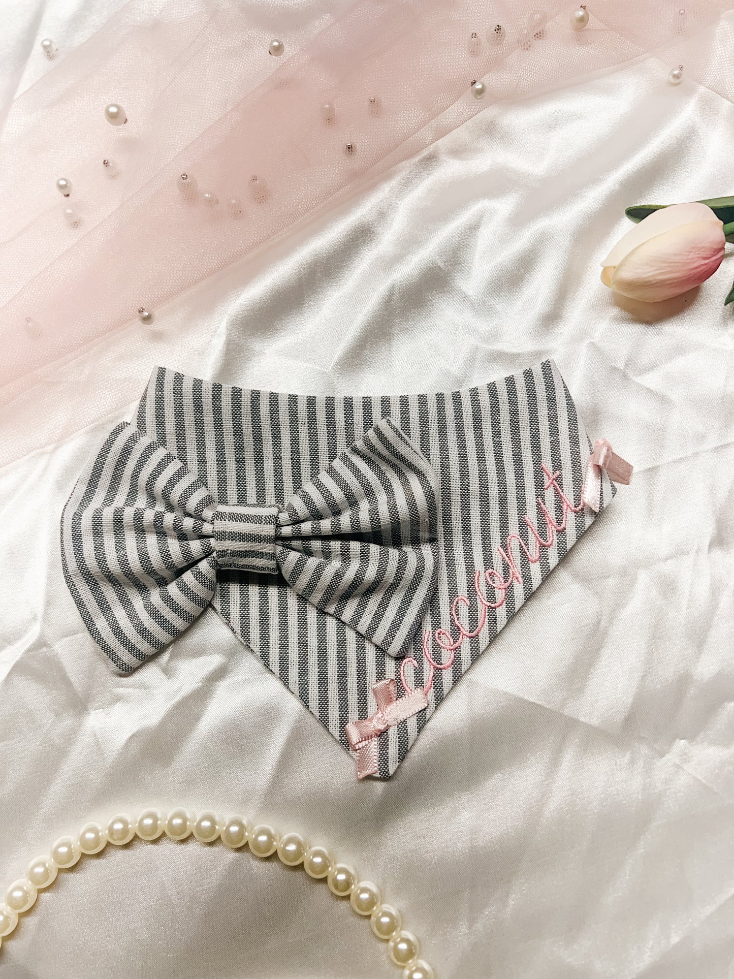 Stripes with Custom Name Bandana