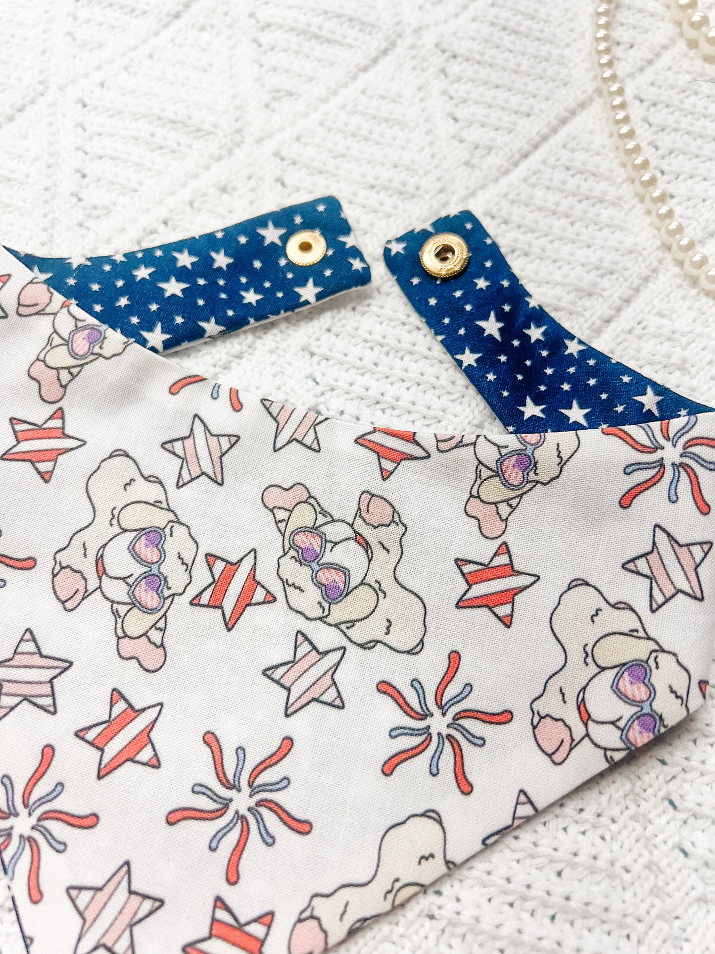 Patriotic Lamb on White