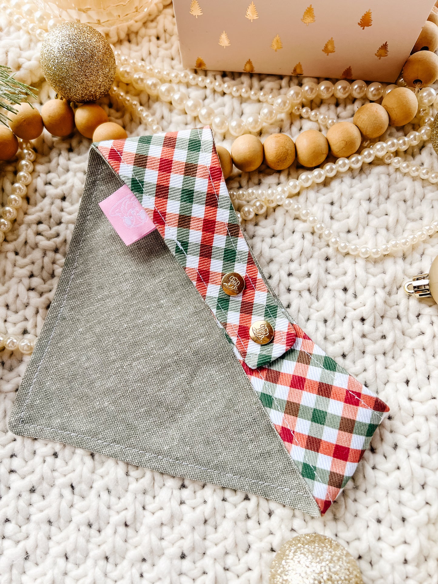 Vintage Santa Bear Bandana