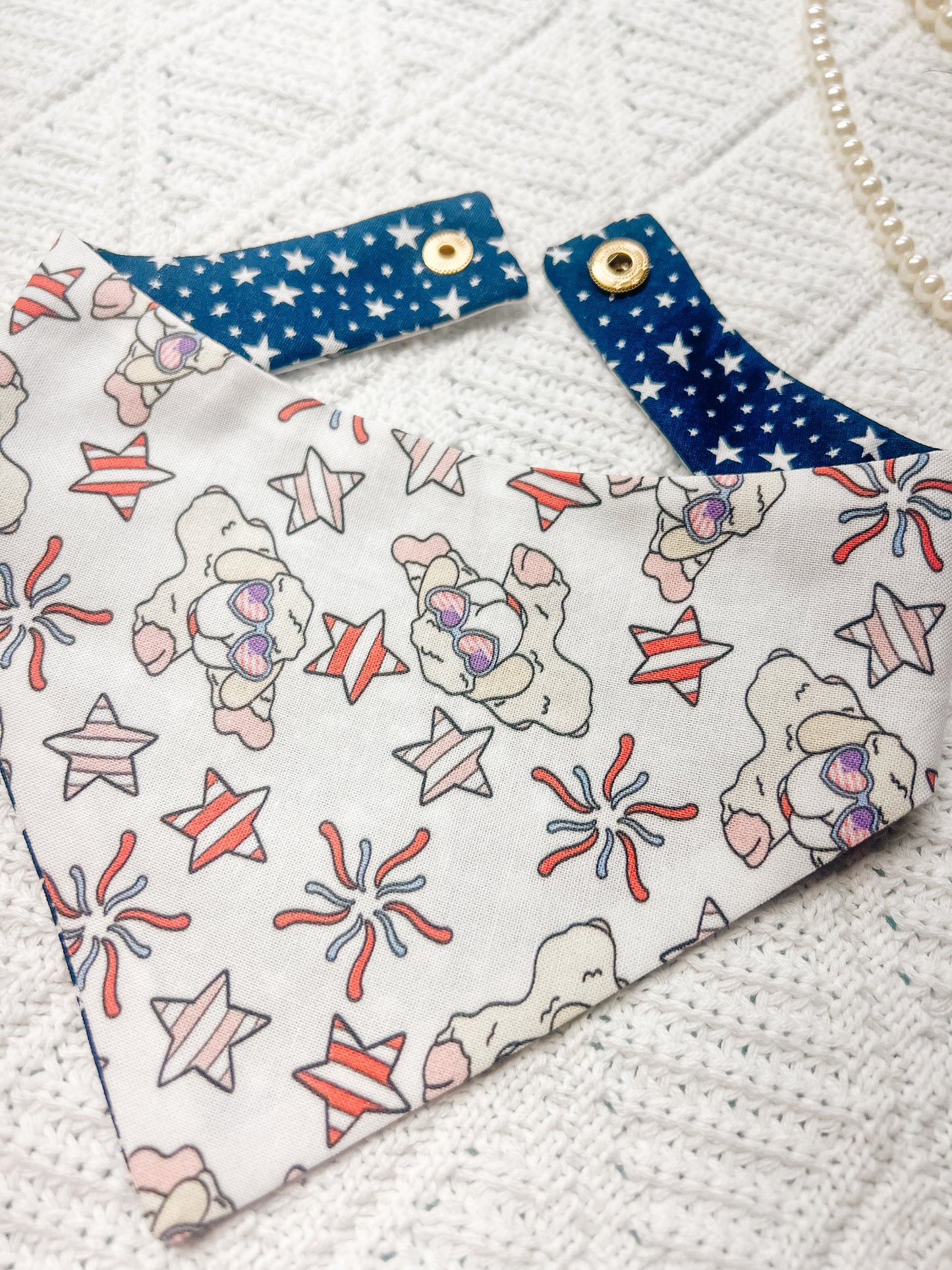 Patriotic Lamb on White