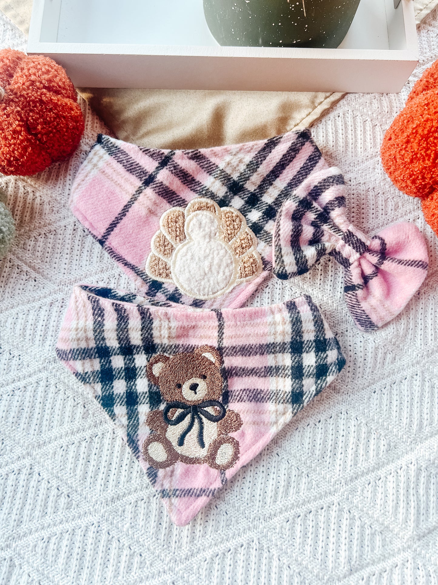 Bear on Pink Bandana