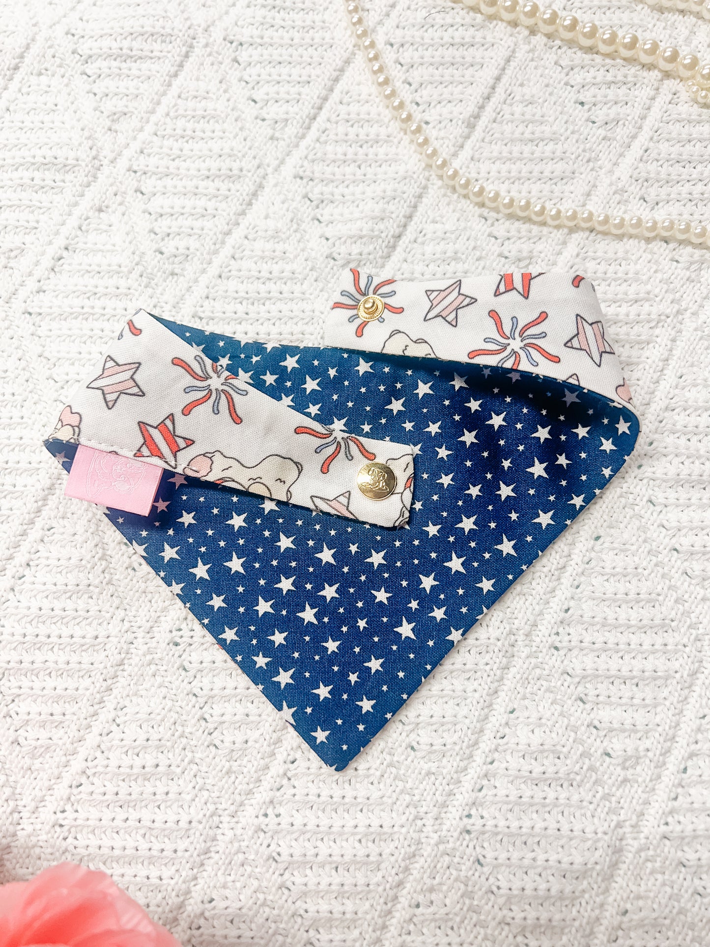Patriotic Lamb on White