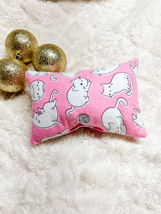 Pink Cat Pillow Toy