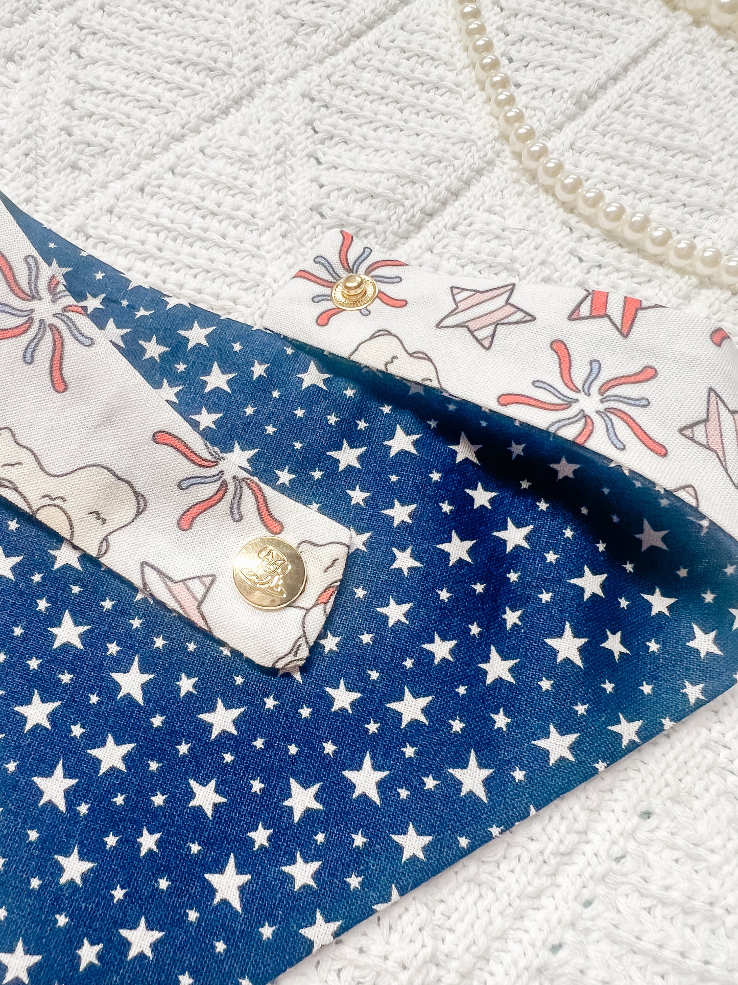 Patriotic Lamb on White