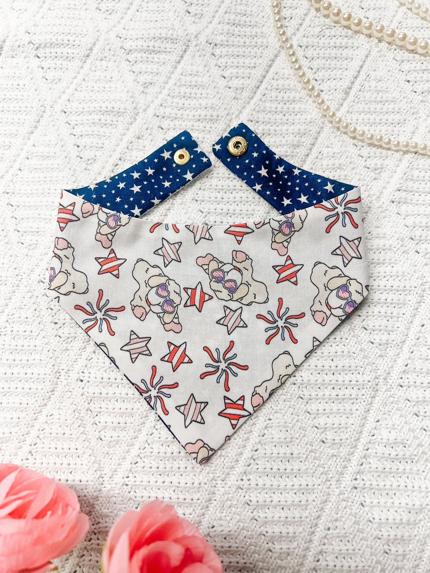 Patriotic Lamb on White