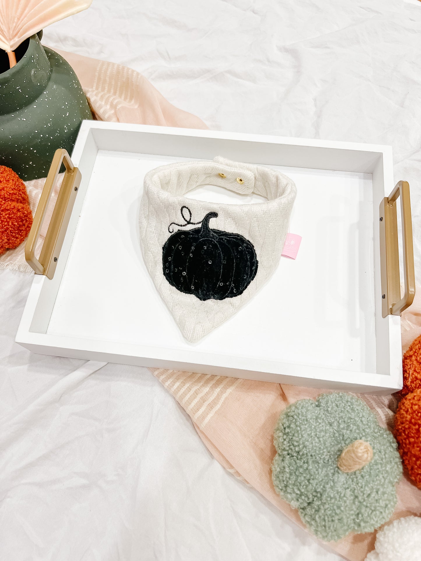 Knit and Velvet Pumpkin