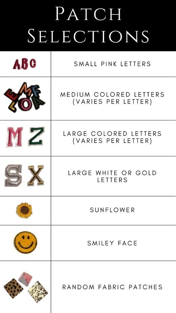 Sewn- On Patch Add On