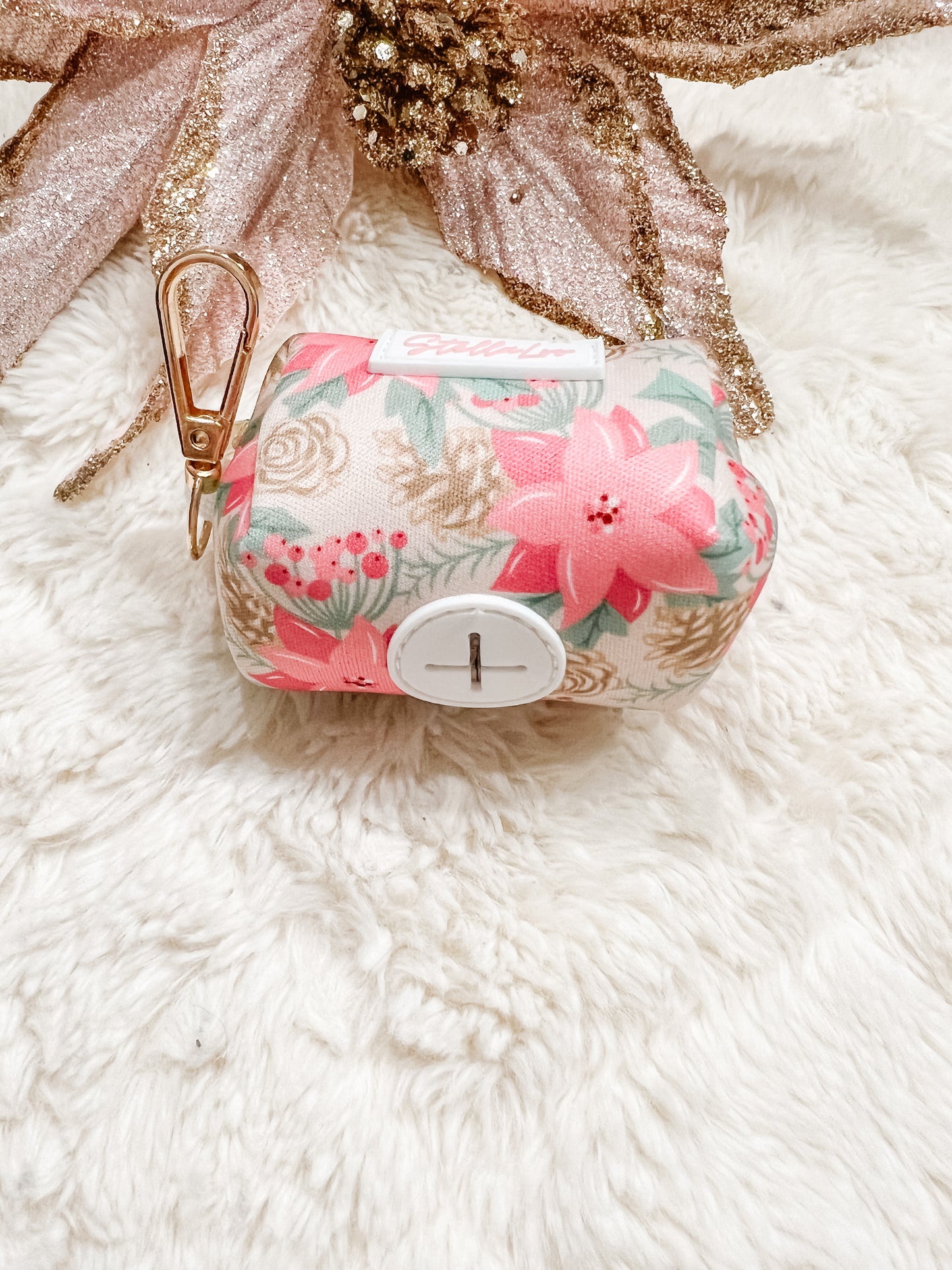 Pine cone and Flowers Poop Bag