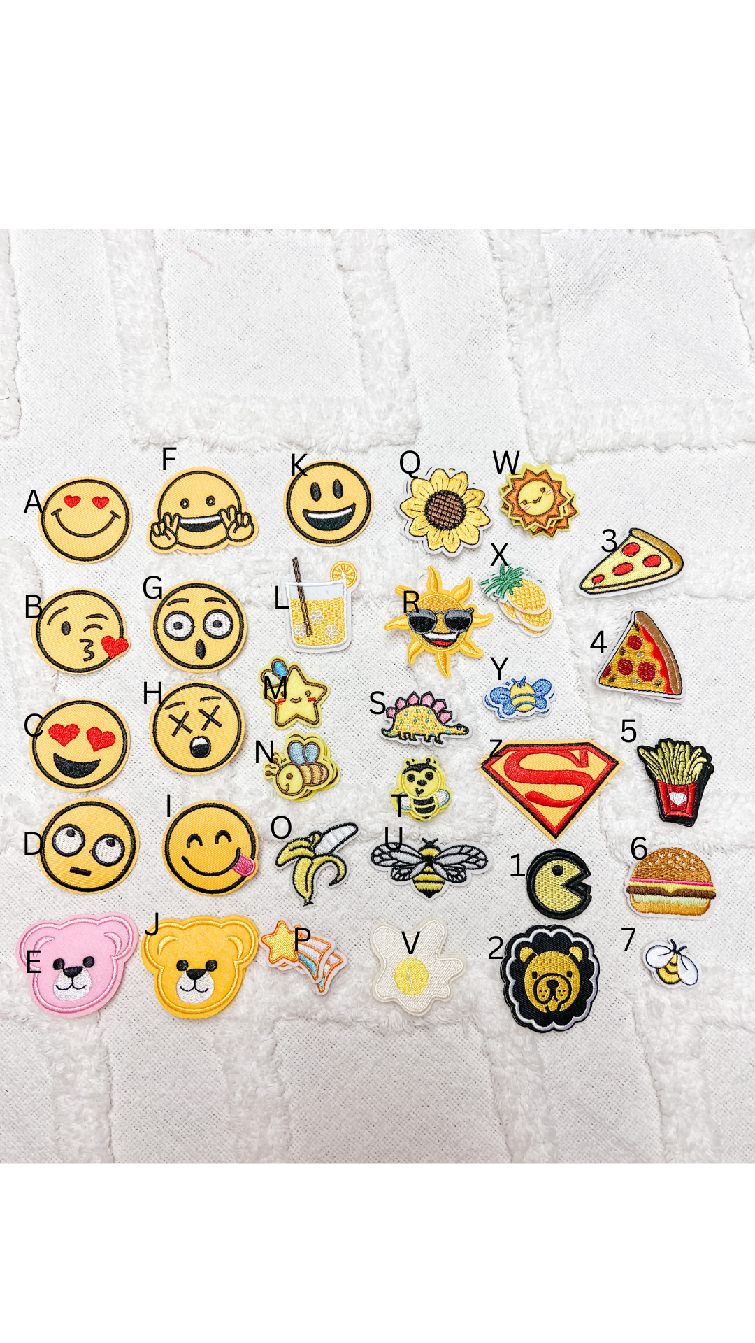 Yellow Sewn- On Patch Add On