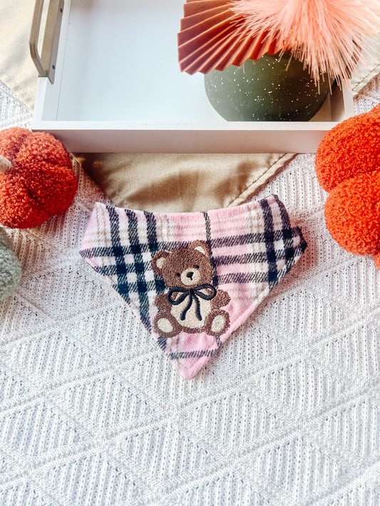 Bear on Pink Bandana