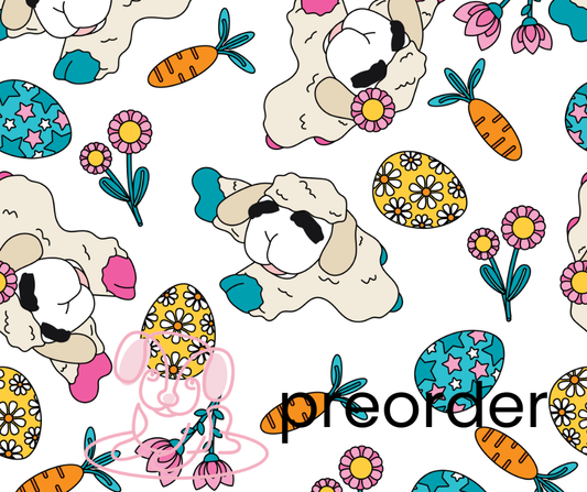 Easter White Lamb Bandana