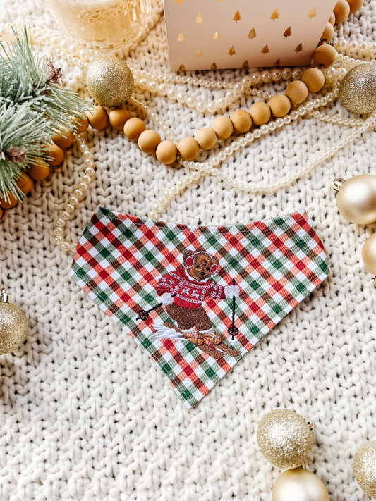 Vintage Ski Bear Bandana