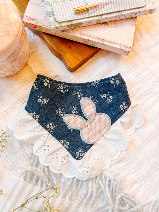 Bunny with lace Bandana