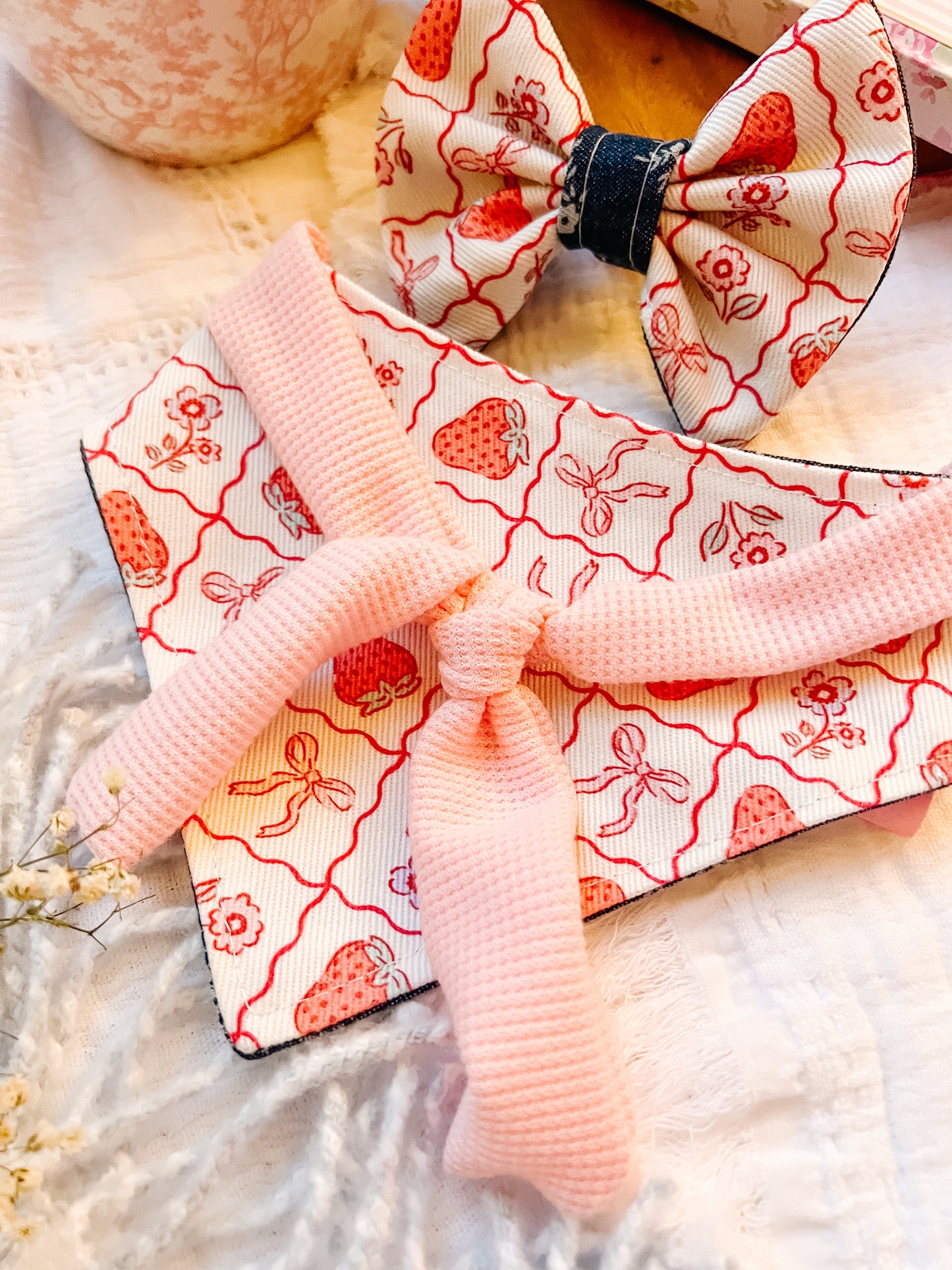 Strawberries and Scarf Bandana