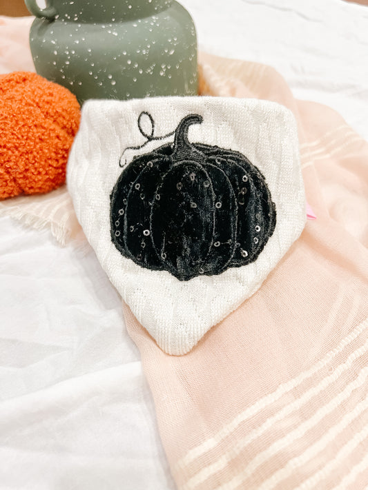 Knit and Velvet Pumpkin