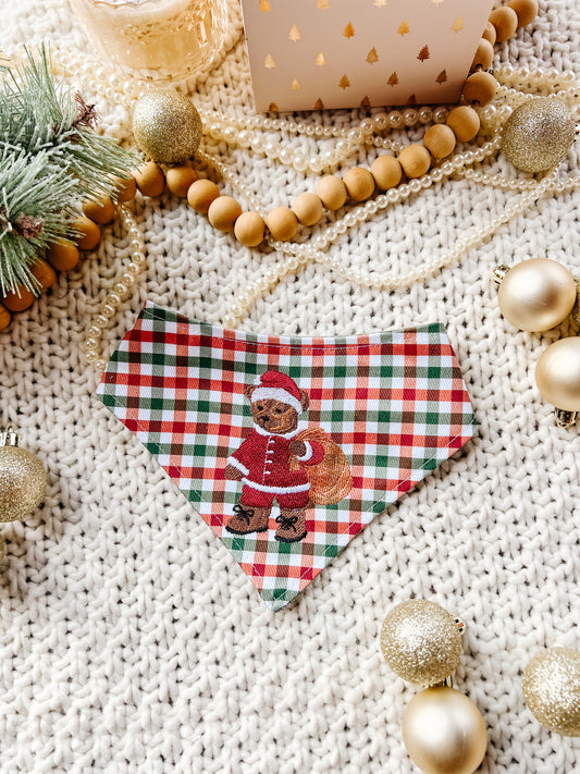 Vintage Santa Bear Bandana