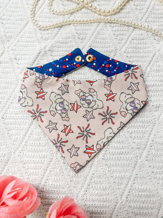 Patriotic Lamb on Pink