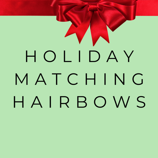 Holiday Matching Hairbows