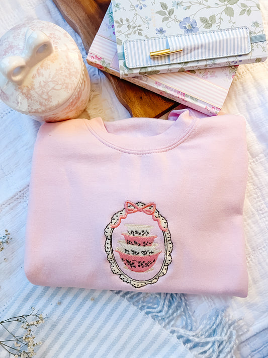 Vintage Dishes Sweater