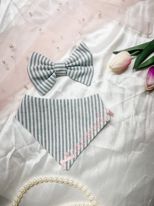 Stripes with Custom Name Bandana