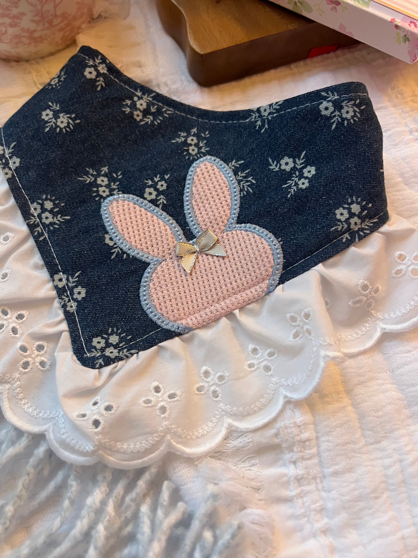 Bunny with lace Bandana
