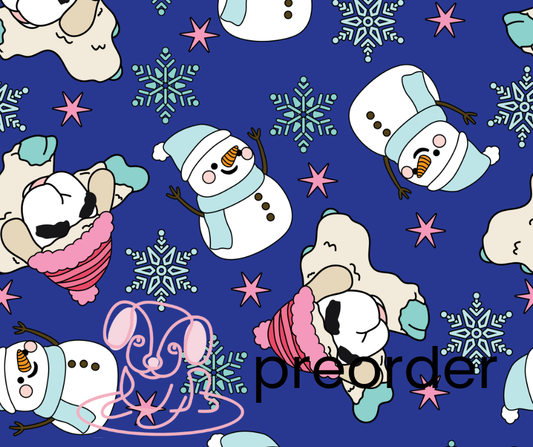 Snowman Lamb Blue