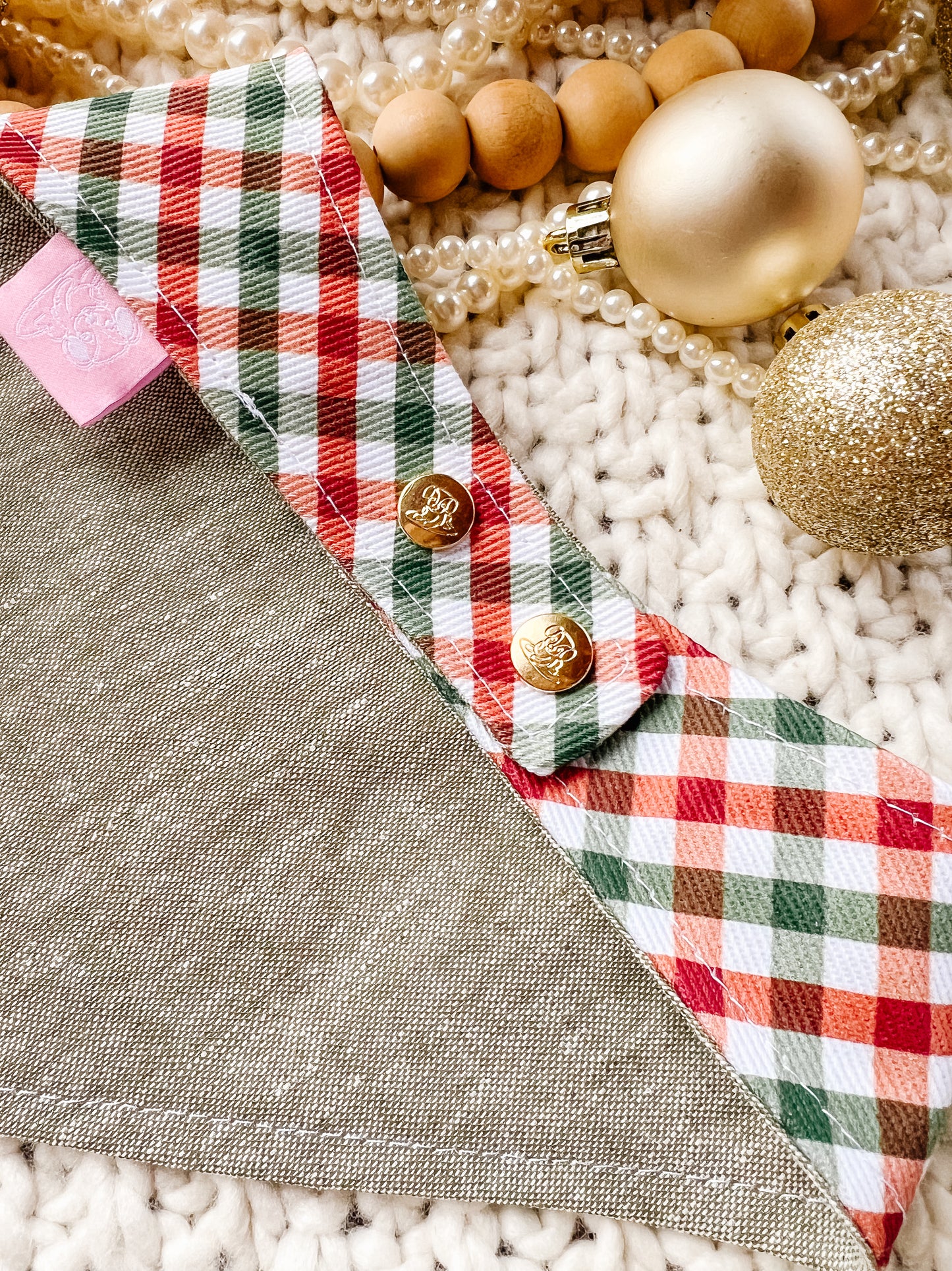 Vintage Santa Bear Bandana
