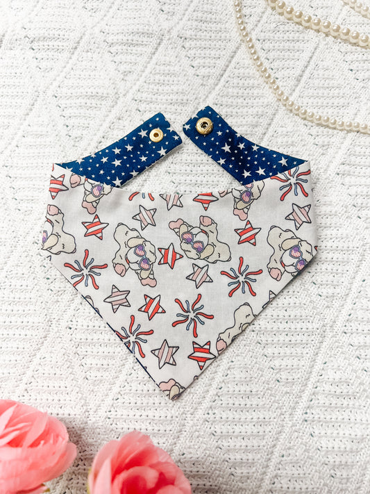 Patriotic Lamb on White