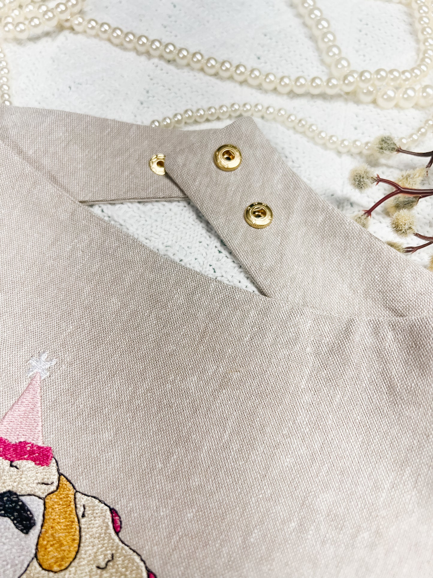 Party Classic Lamb Denim Embroidery