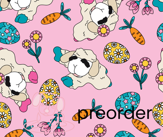Easter Pink Lamb Bandana