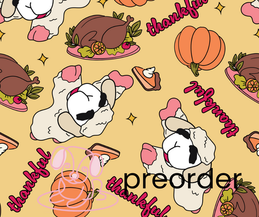 Thankful Lamb on Yellow