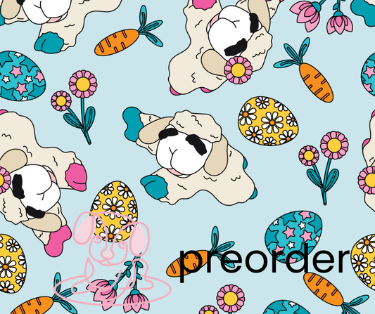 Easter Blue Lamb Bandana