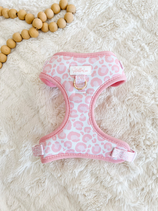 Pink Cheetah Harness