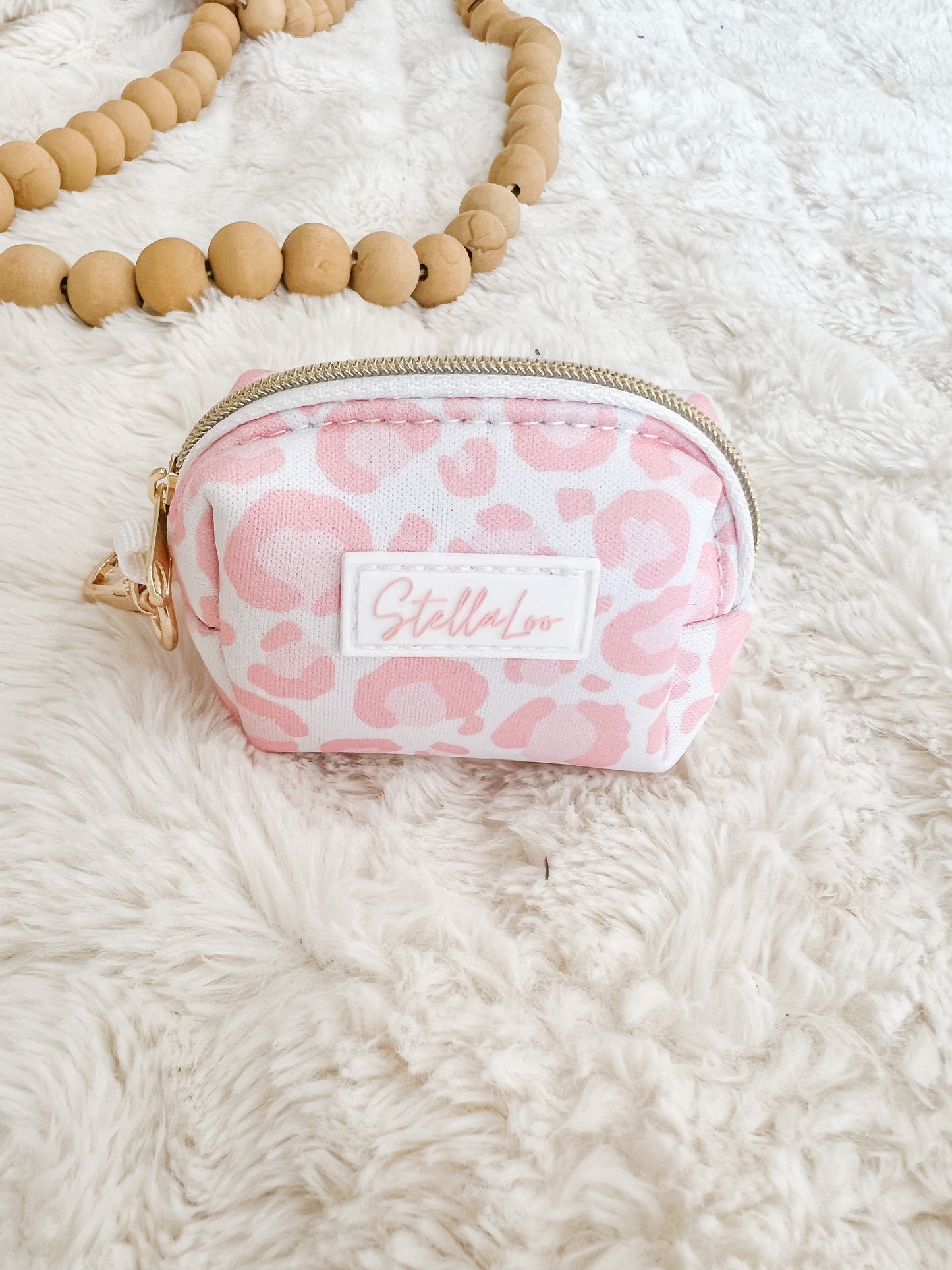 Pink Cheetah Poop Bag