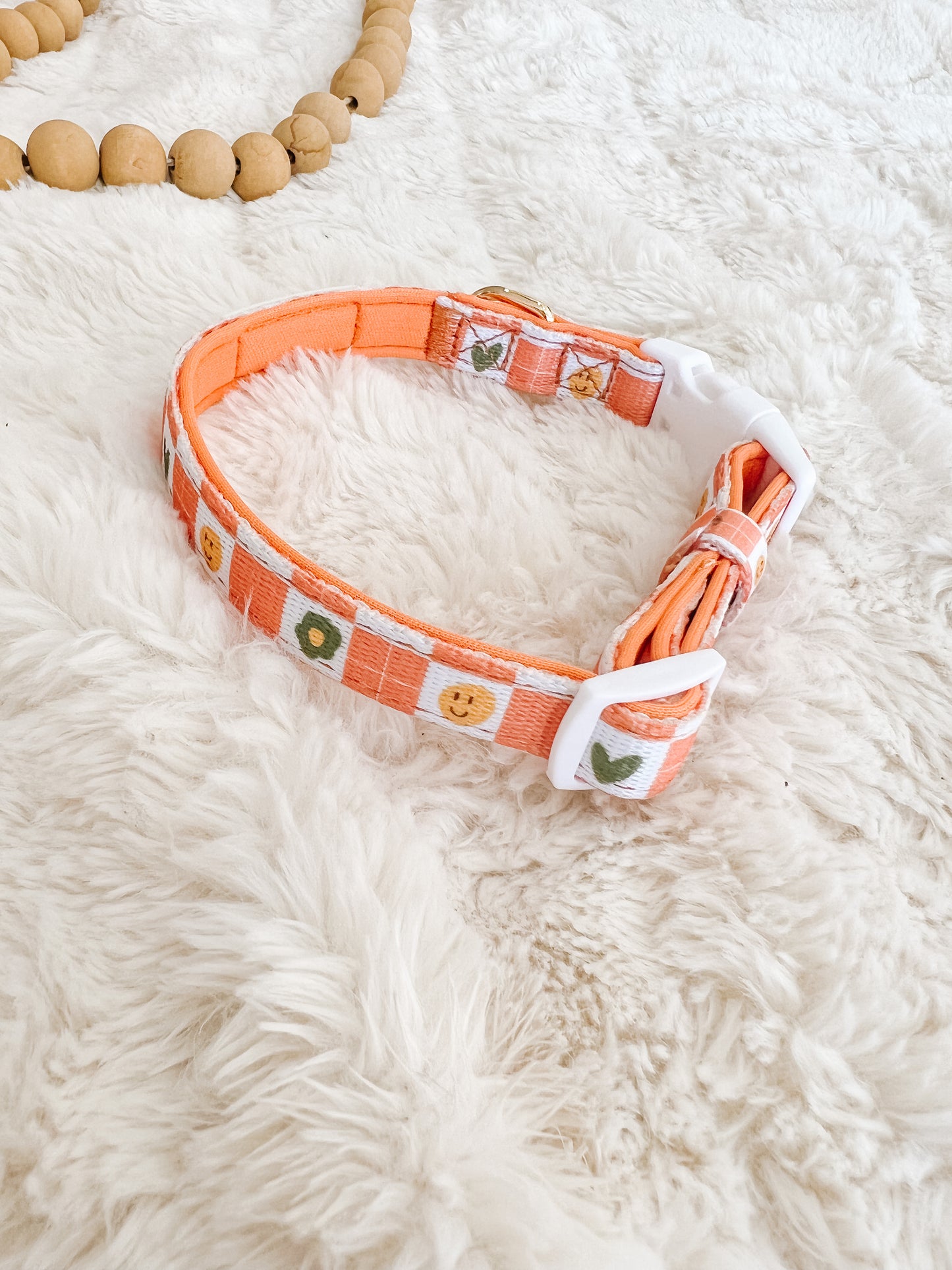 Orange Checkered Collar