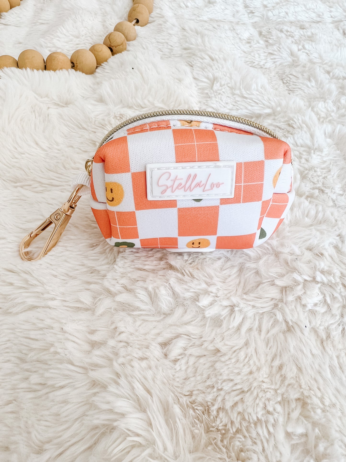 Orange Checkered Harness Set