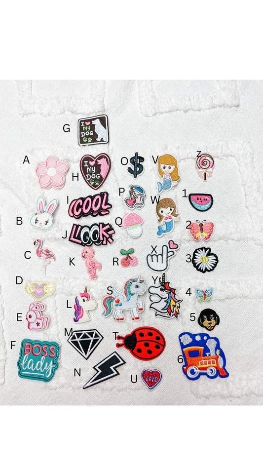 Pink/ Black Sew On Patch Add On