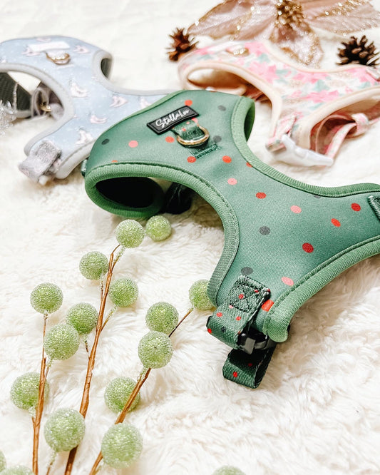 Green Polka Dot Harness